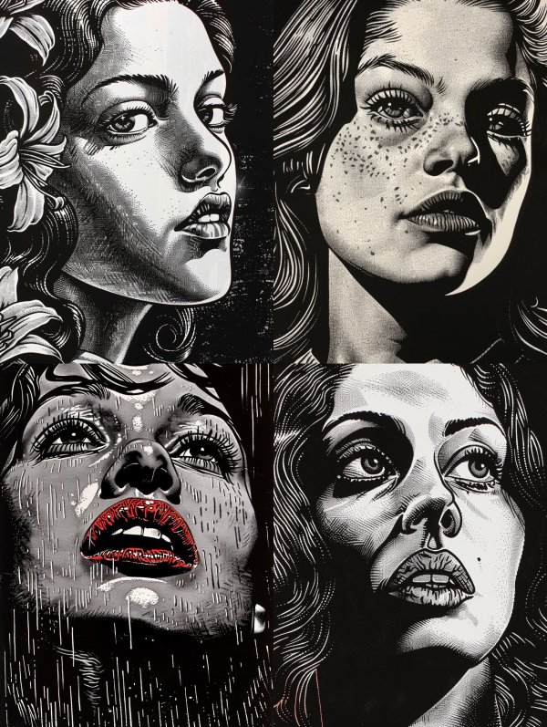 Faces of Noir Elegance