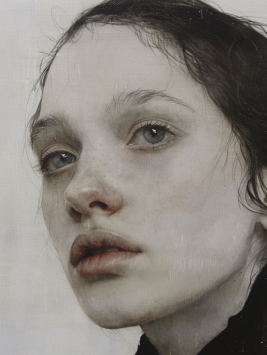 Hyper-Realistic Charcoal Portrait Study - Image 4