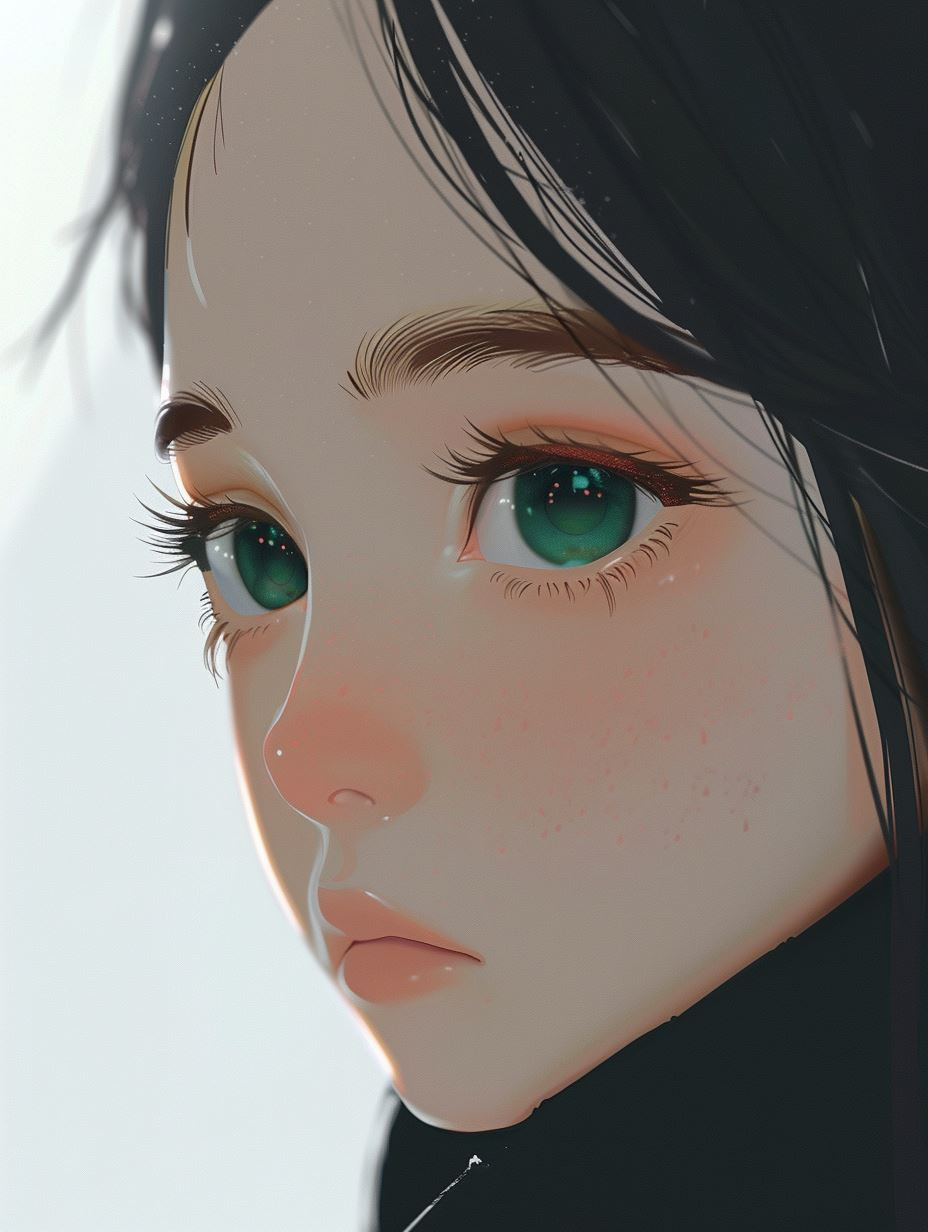 Ethereal Gazes: Anime Portrait Collection - Image 2