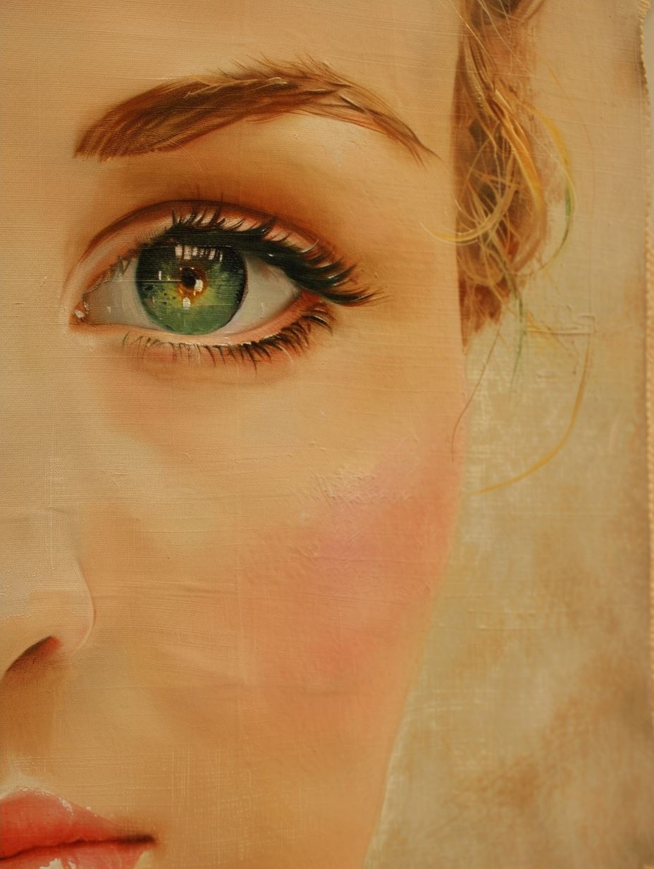 Ethereal Gaze in Soft Hues - Image 4