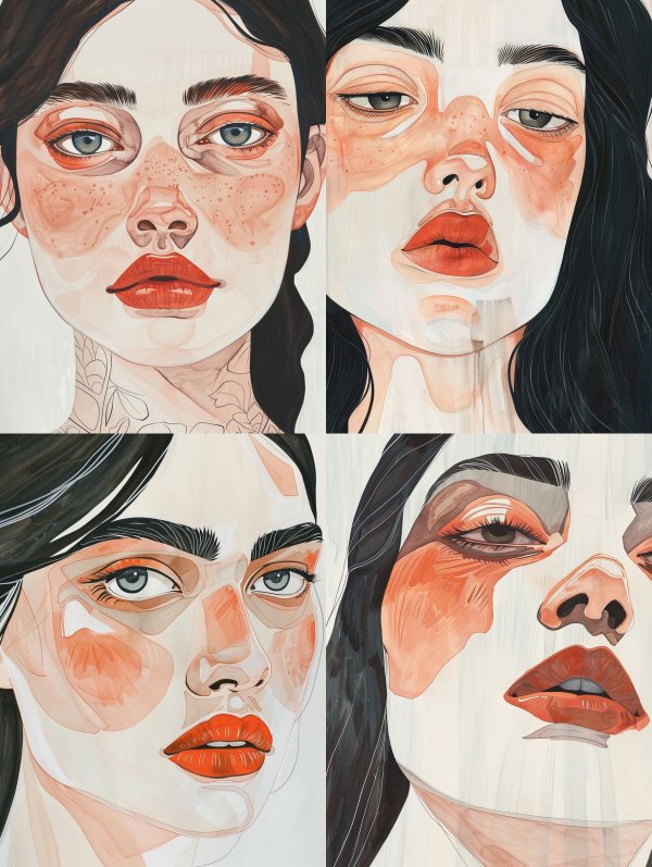 Modern Ethereal Portrait Studies