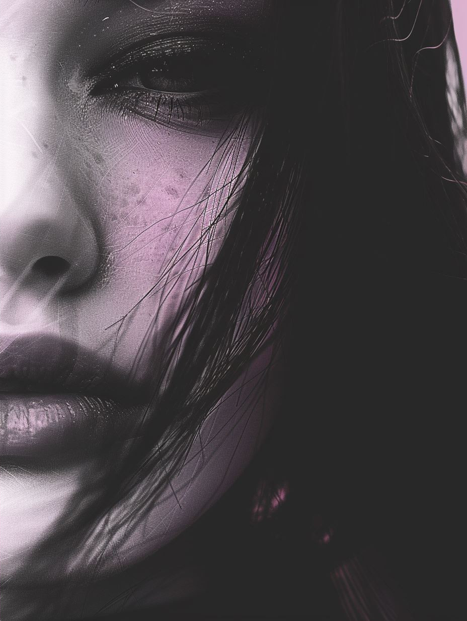 Melancholic Purple Noir Portraits - Image 2