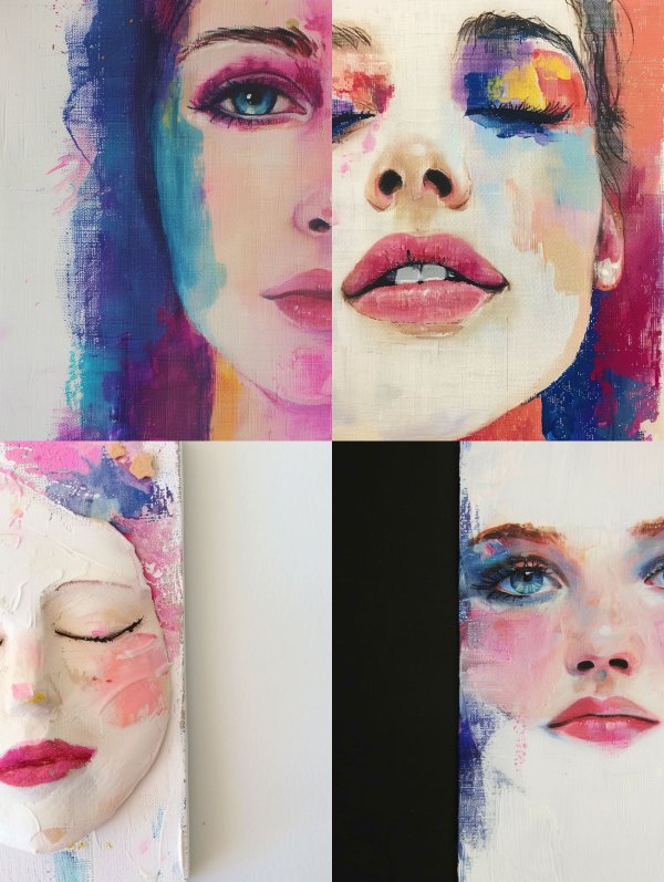 Prismatic Portraits of Ethereal Beauty