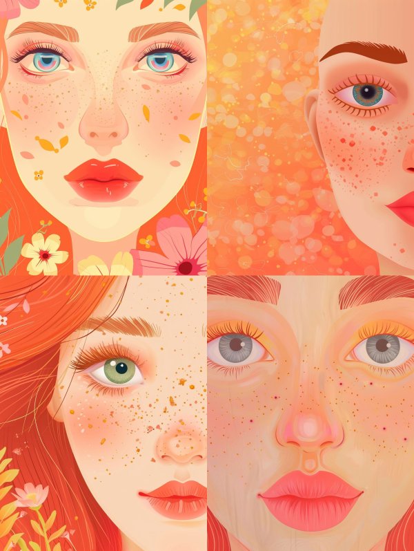 Sun-Kissed Visions: A Digital Portrait Study