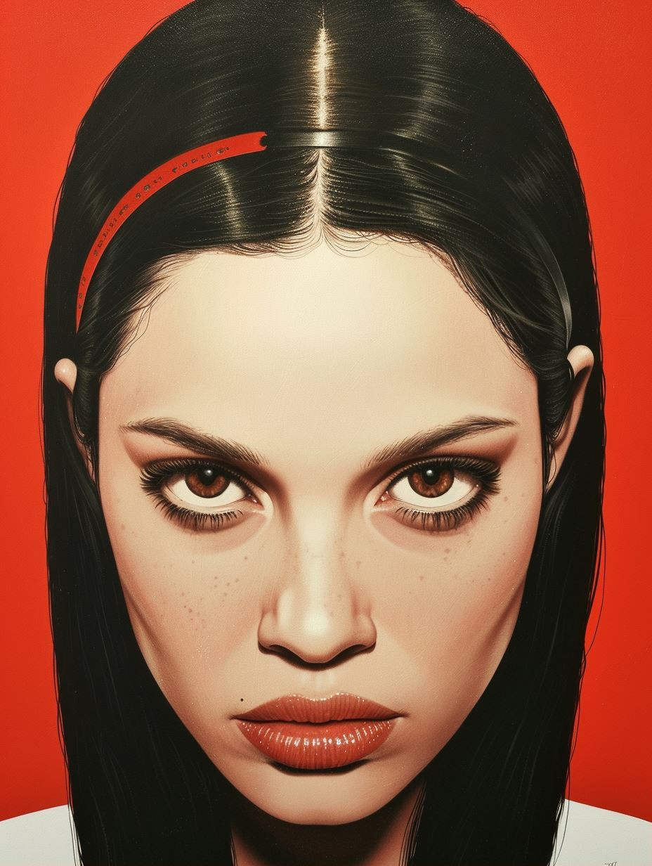 Crimson Elegance High Fashion Portraits - Image 1