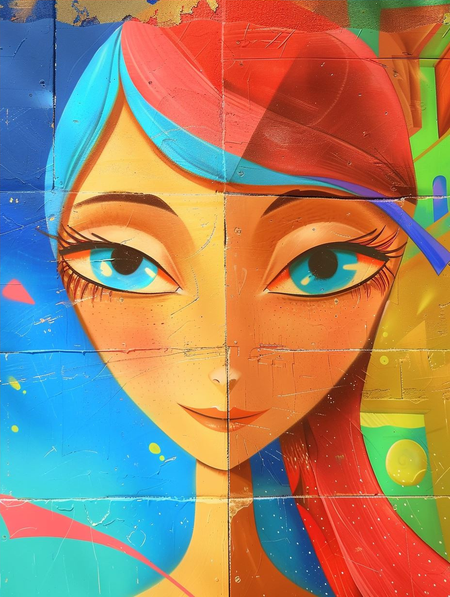 Vibrant Ethereal Portrait Study - Image 4