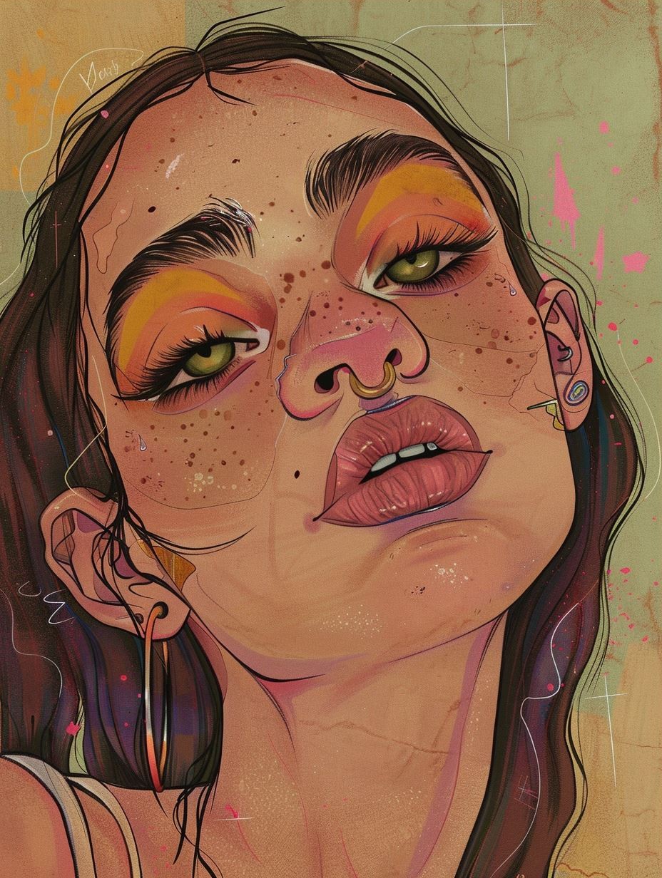 Ethereal Earthy Portrait Art - Image 3
