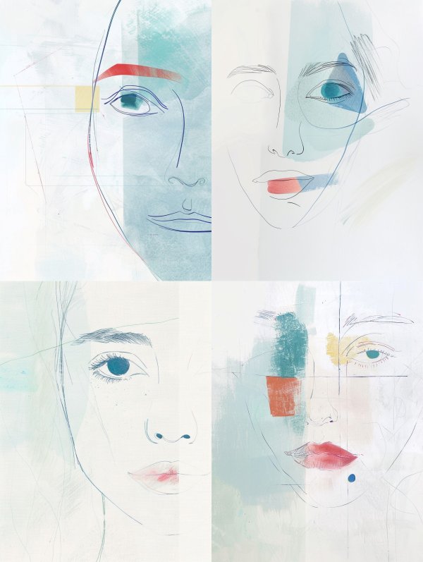 Fragmented Echoes of Human Faces