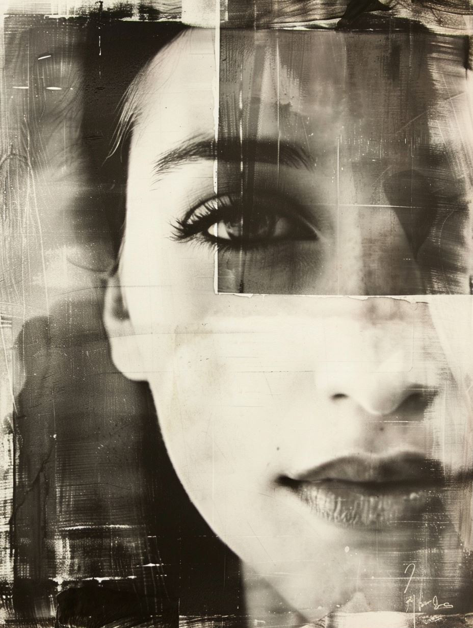 Fragmented Gazes in Sepia - Image 1