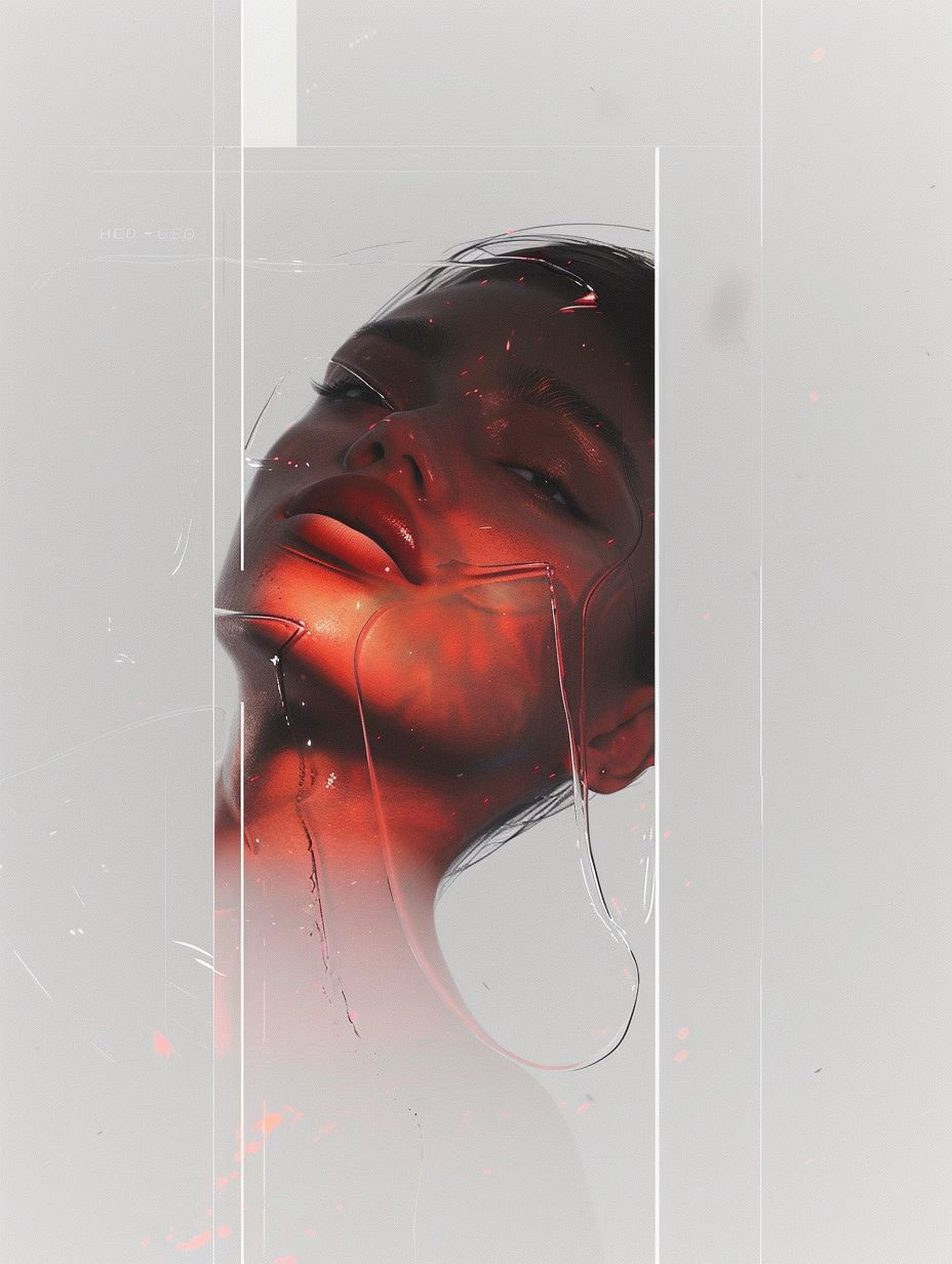 Crimson Shadows Ethereal Portraits - Image 2
