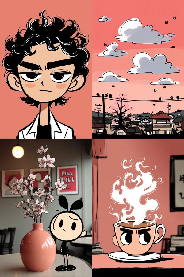 Urban Melancholy in Four Frames