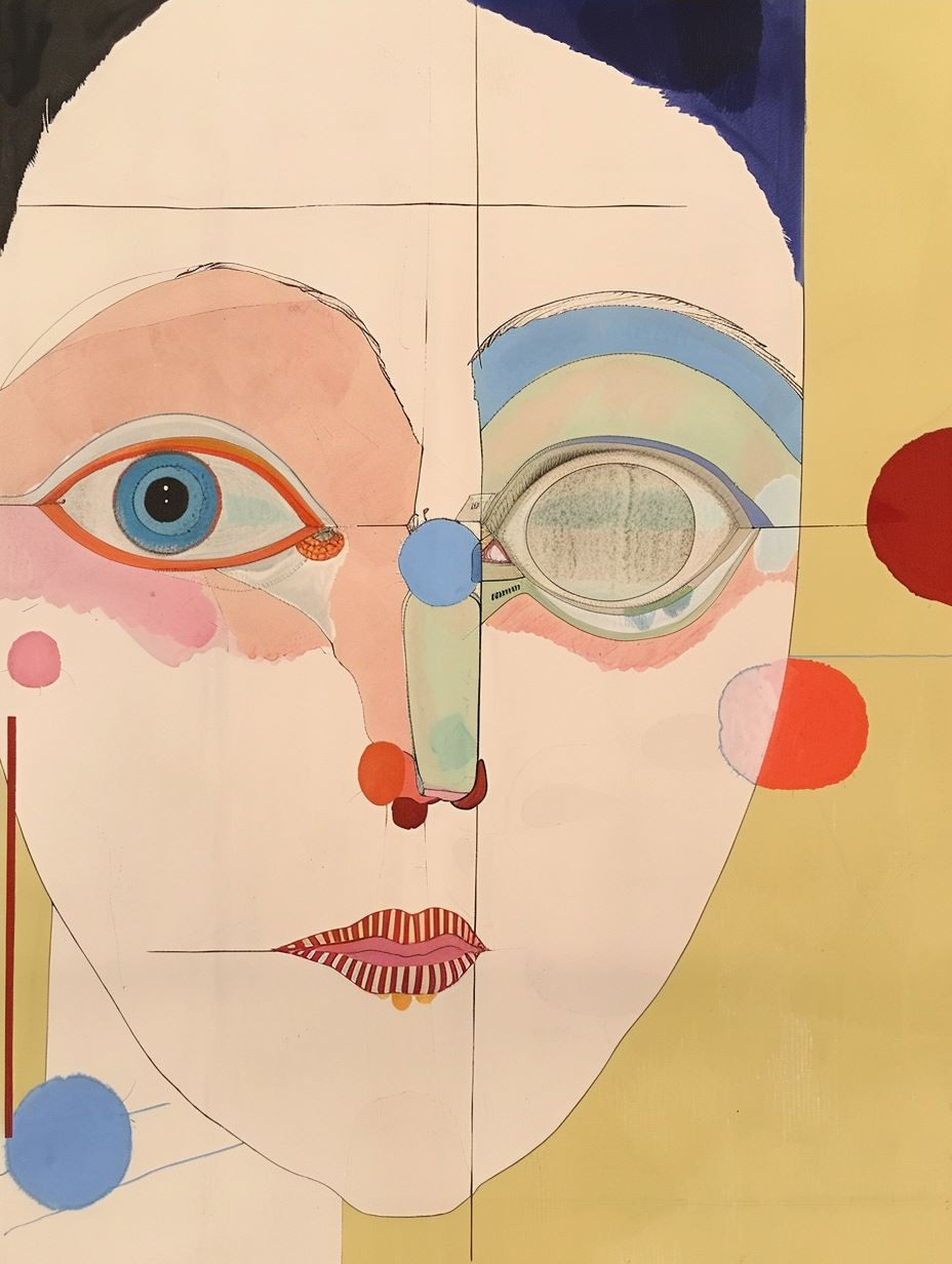 Fragmented Surrealist Portrait Study - Image 4
