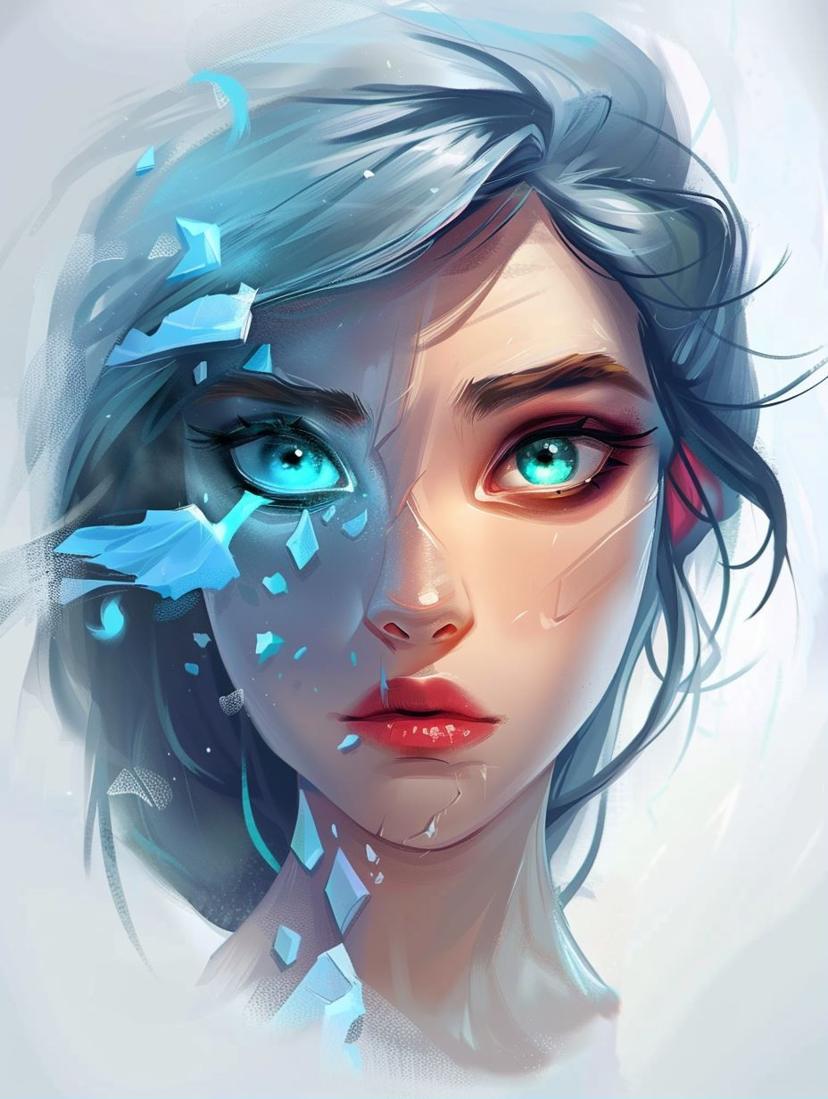 Ethereal Blue Ocean Spirits - Image 1