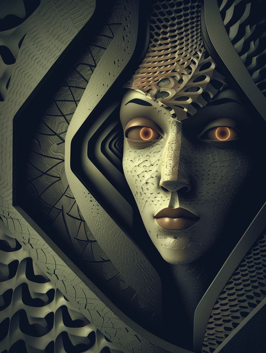 Fragmented Soul in Golden Geometry - Image 2