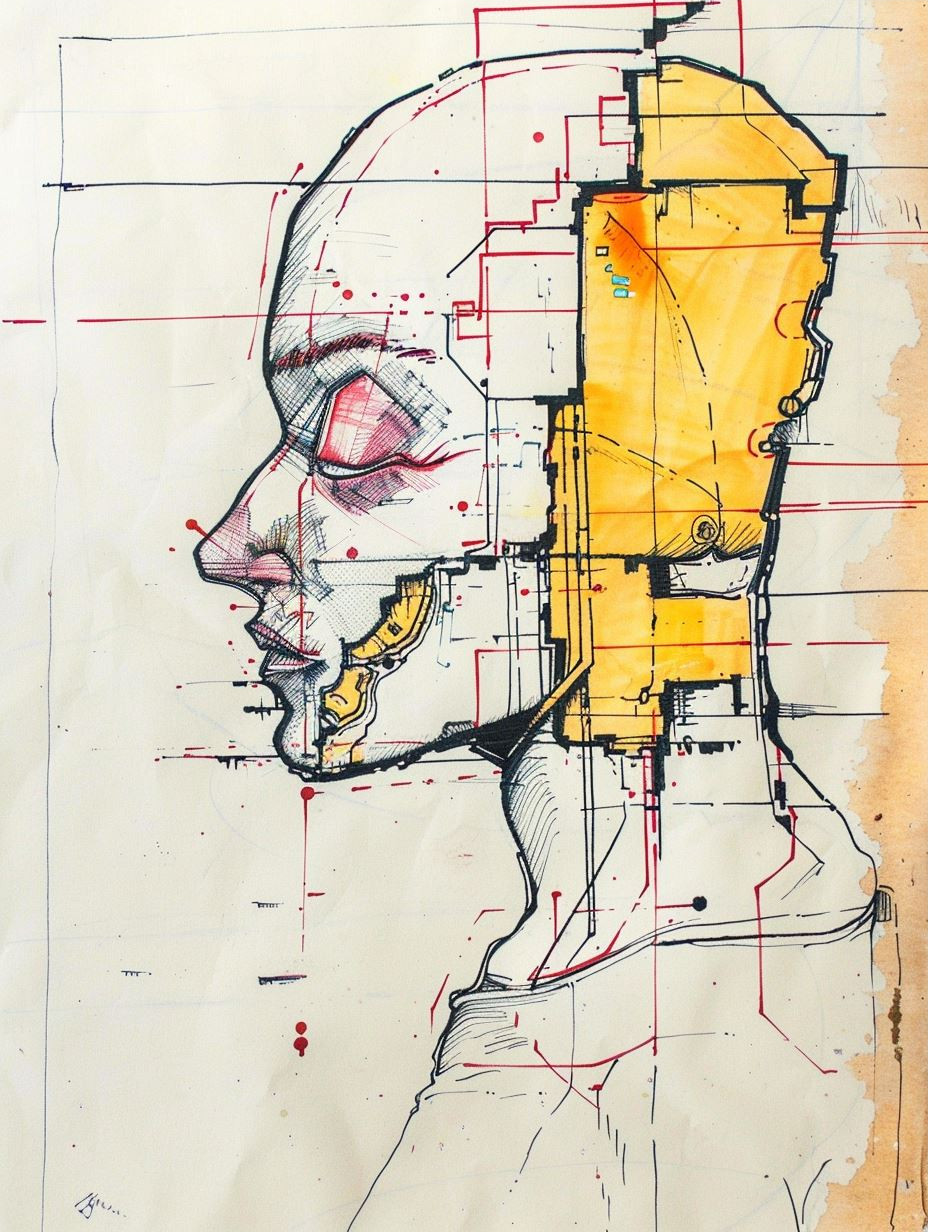Surrealist Cyborg Sketch Studies - Image 3