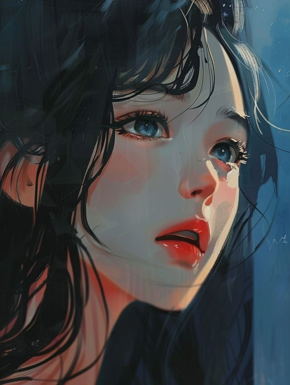 Ethereal Gaze: Digital Anime Portraits - Image 3