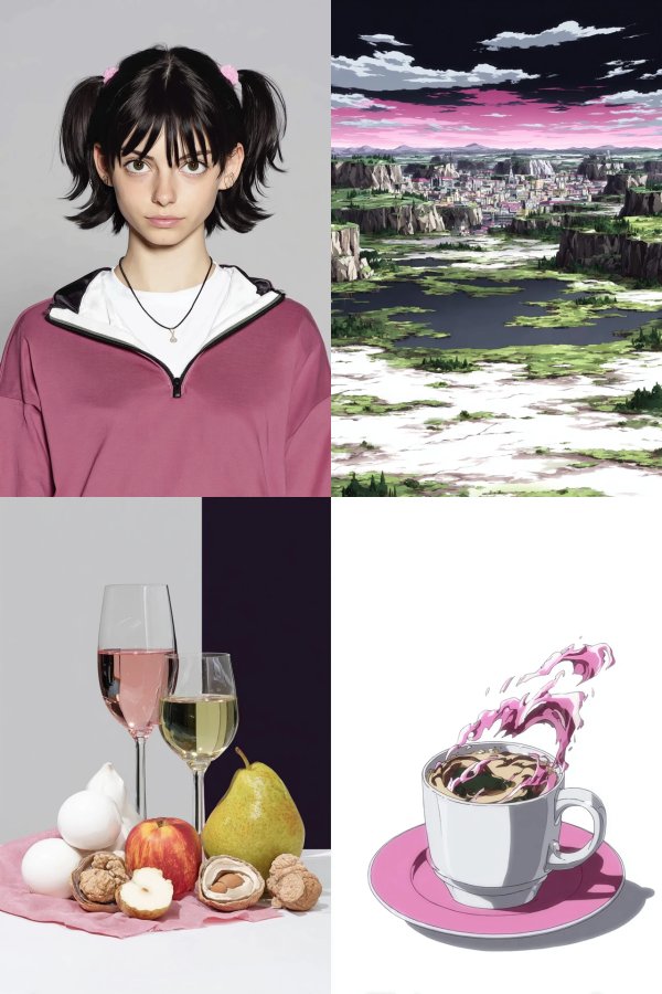 Reality vs Anime Aesthetic Contrast