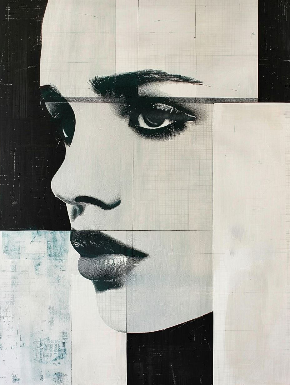 Fragmented Monochrome Muse - Image 2