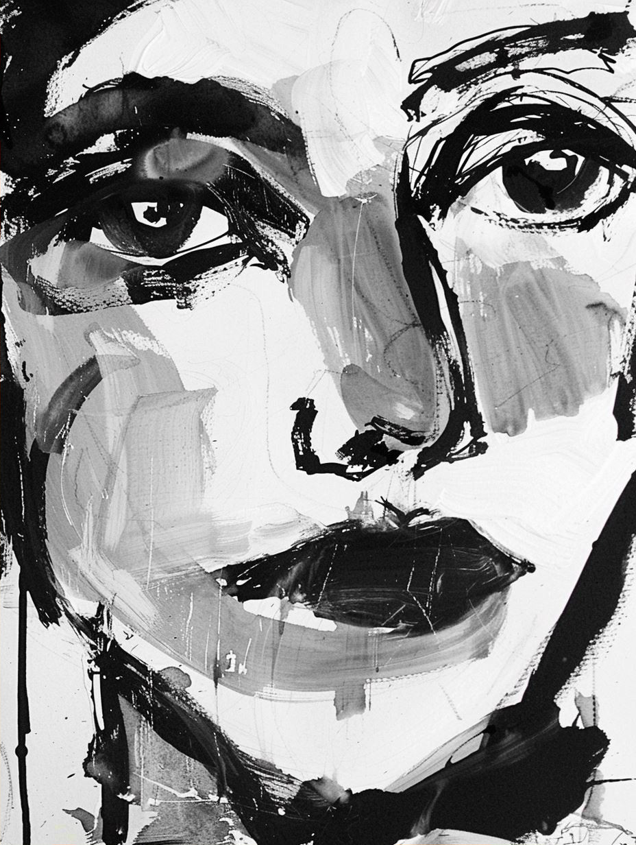 Abstract Expressionist Fragmented Portrait - Image 2