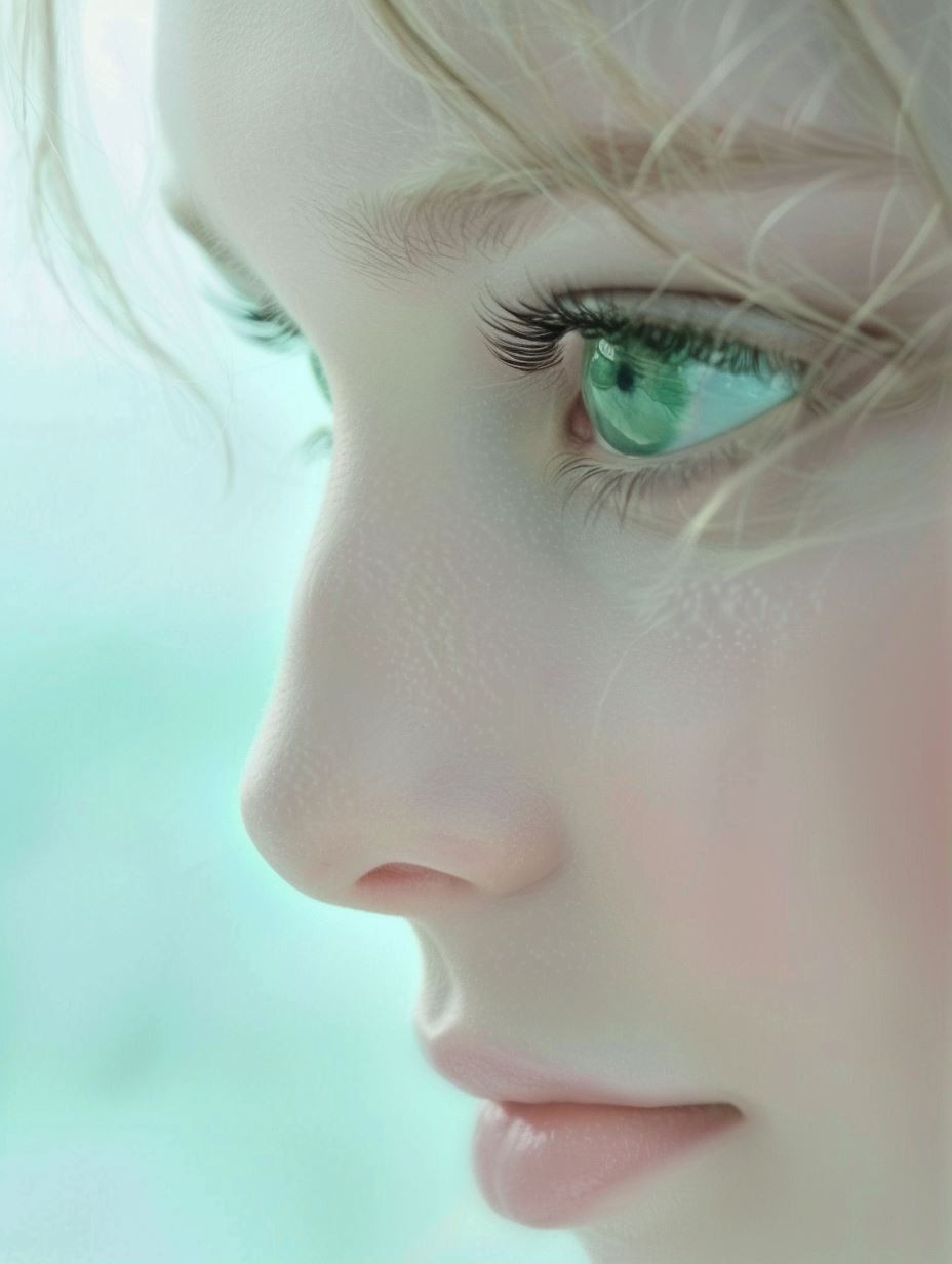 Ethereal Gaze in Pale Mint - Image 1
