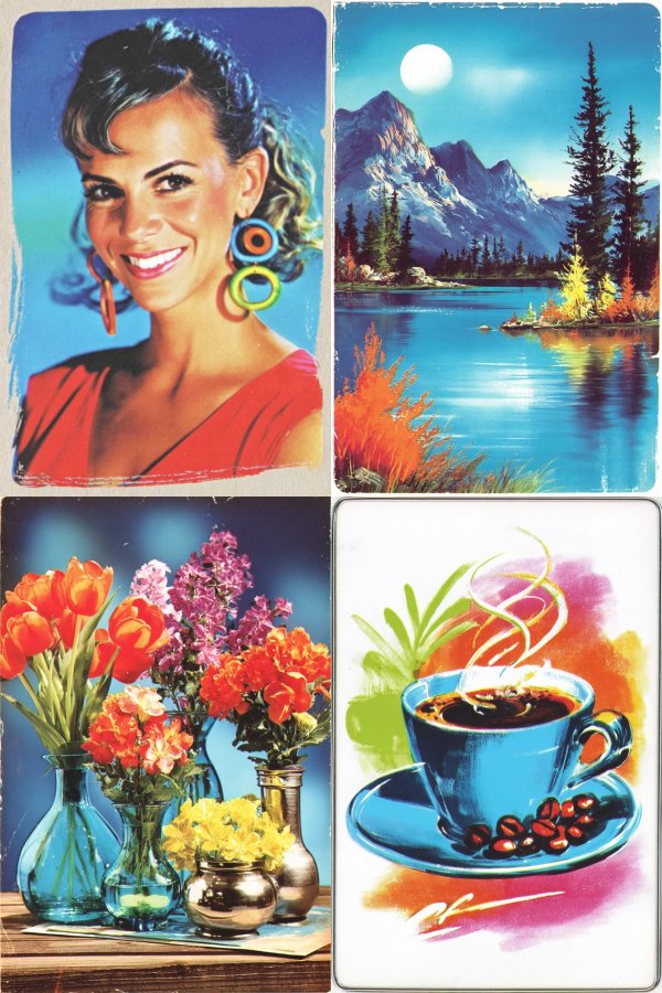Vintage Collage of Life's Simple Pleasures