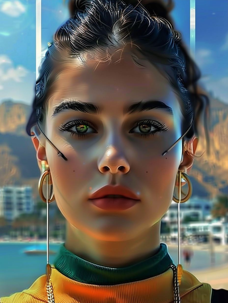 Futuristic Ethereal Digital Portrait - Image 3
