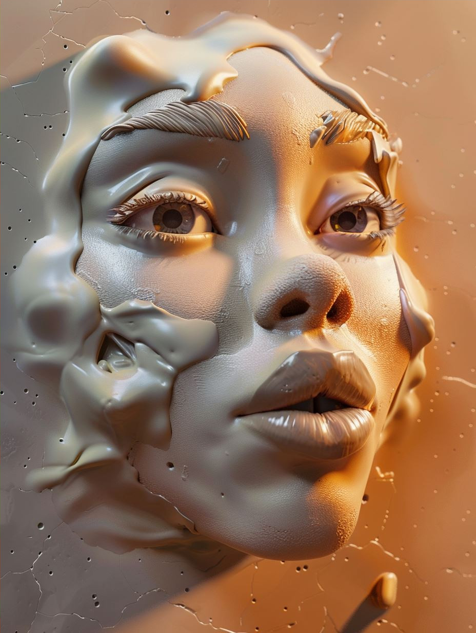 Surrealist Fluidity: The Art of Melting Faces - Image 4