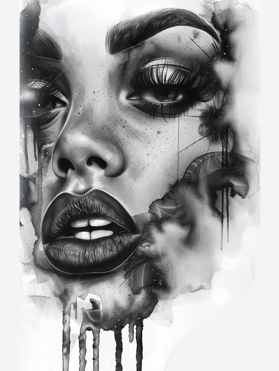 Ethereal Shadows: A Study in Monochrome - Image 2