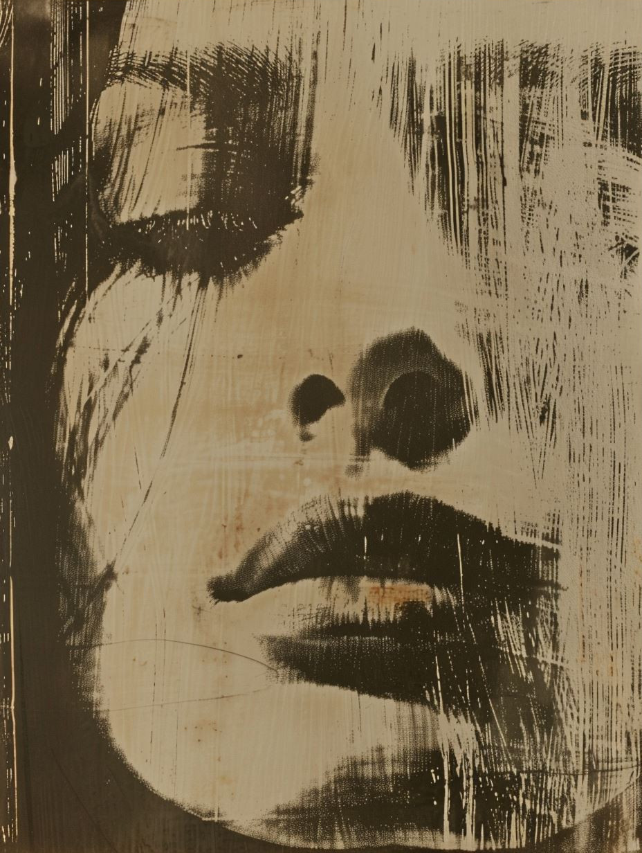 Distorted Golden Portrait Echoes - Image 3