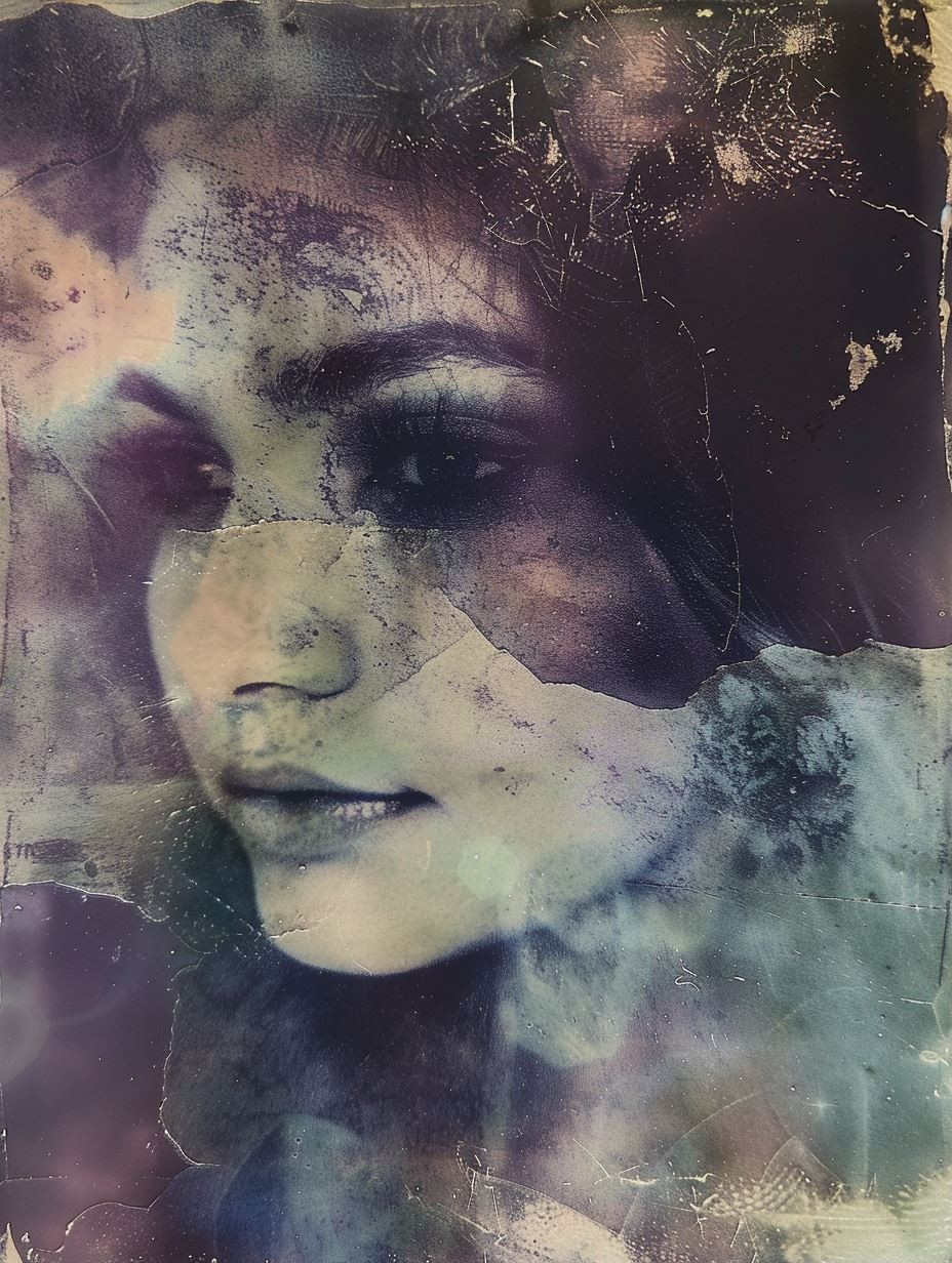 Ethereal Fragmented Memory Portrait - Image 1