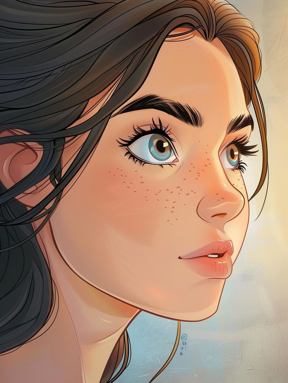 Ethereal Gaze of Golden Hour - Image 2