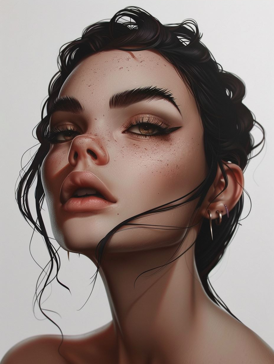 Cyberpunk Edge Digital Portrait - Image 4