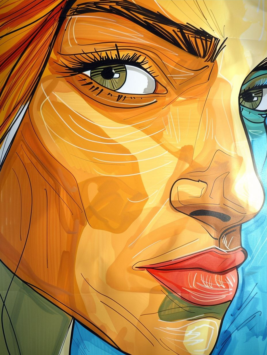 Golden Hour Graphic Portrait - Image 3
