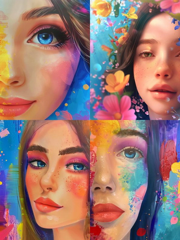 Vibrant Ethereal Floral Portraits