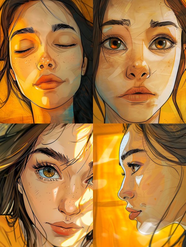 Golden Hour Glow Digital Portraits
