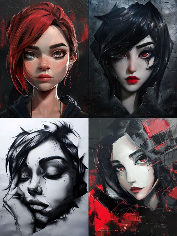 Dark Ethereal Digital Portraits