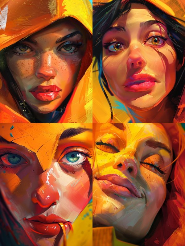 Golden Hues: A Study of Radiant Portraits