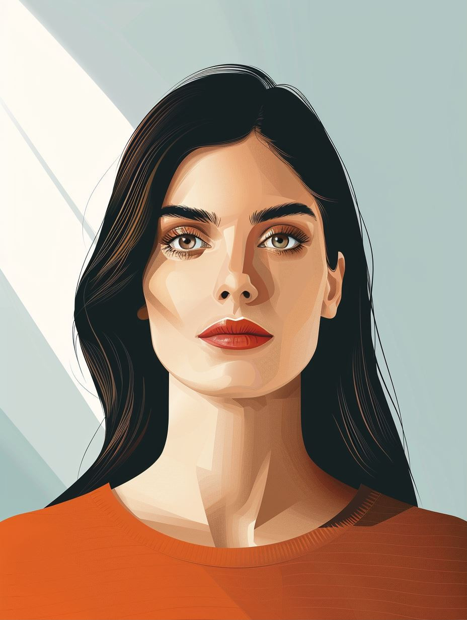 Modern Vector Portrait Elegance
