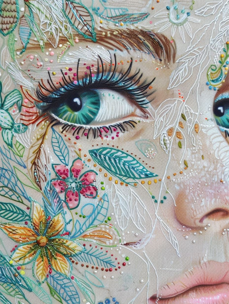Floral Ethereal Portrait Collage - Image 2