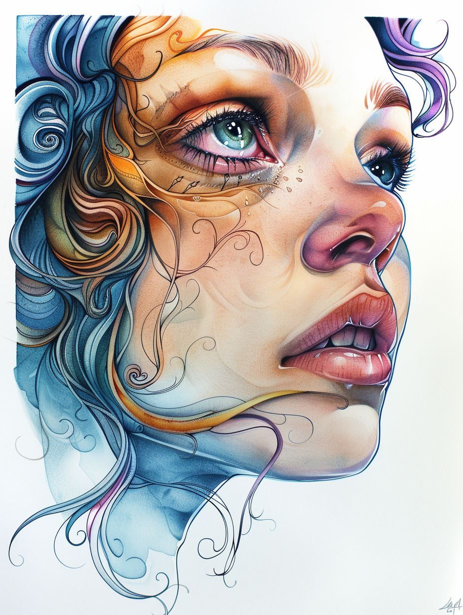 Ethereal Fluidity: Surreal Female Portraits - Image 4