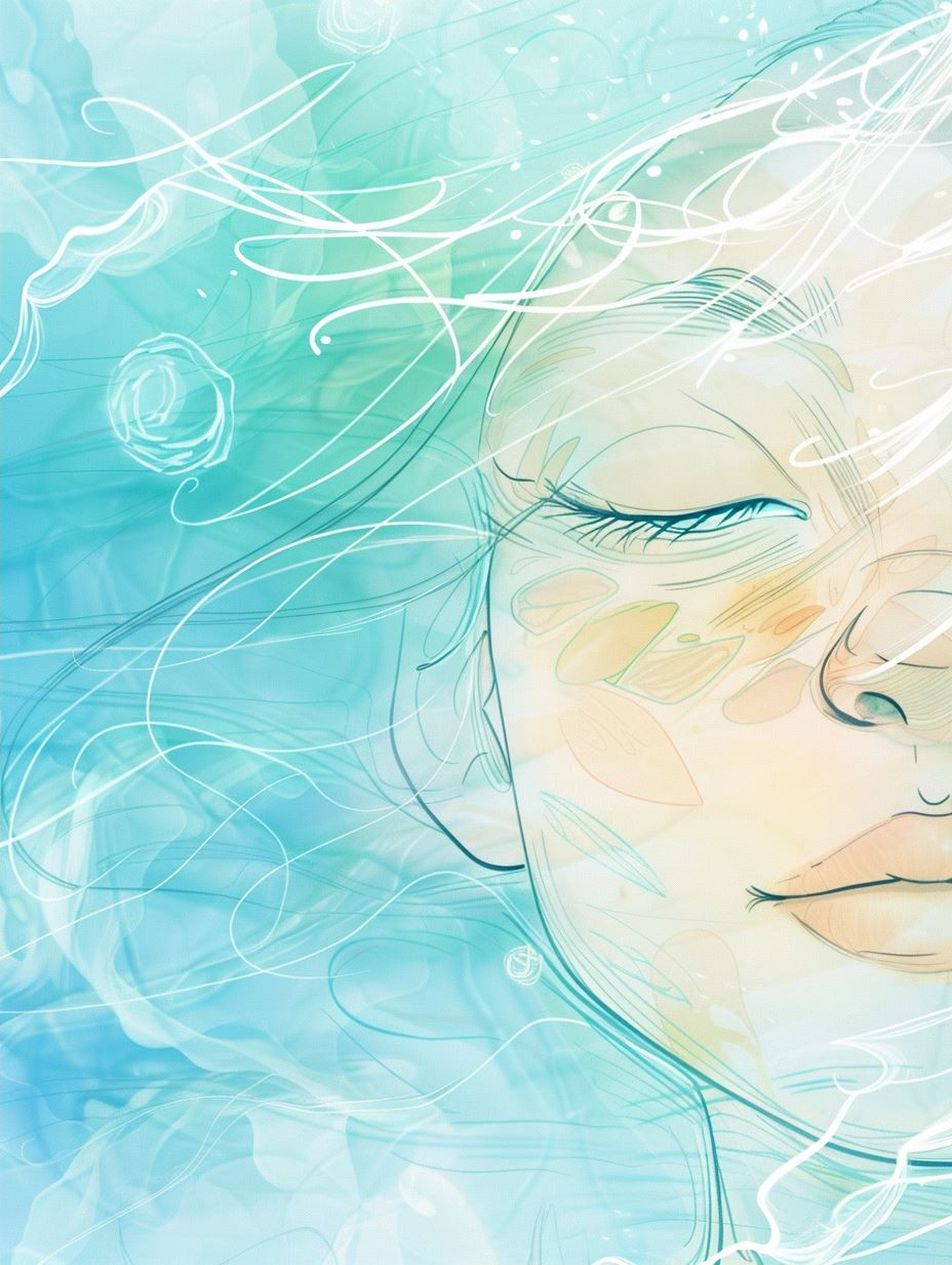 Ethereal Blue Gaze Art Collection - Image 2