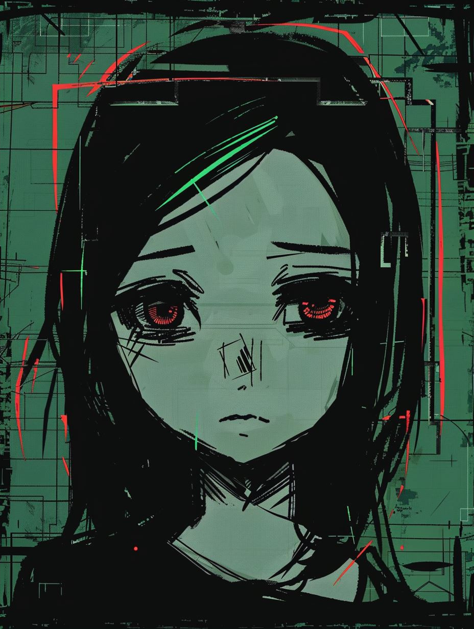 Melancholic Digital Ink Portraits - Image 2