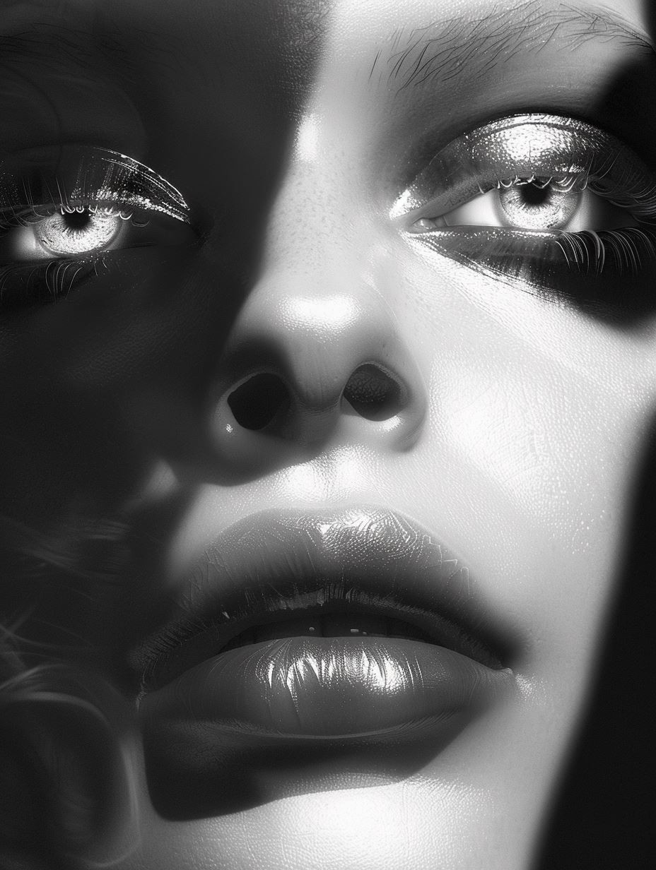 Liquid Chrome Ethereal Portrait - Image 3