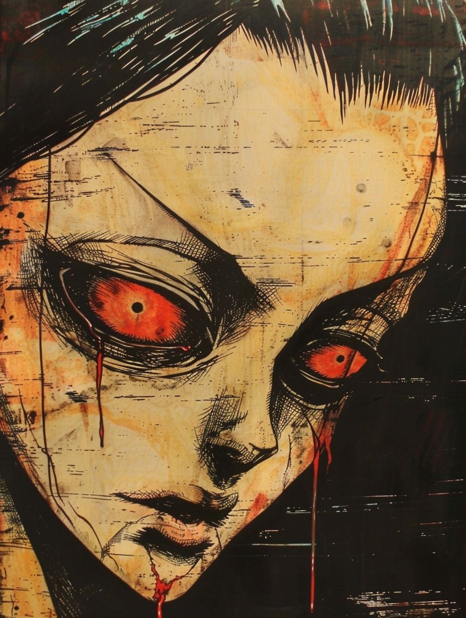 Haunting Crimson Gaze Horror