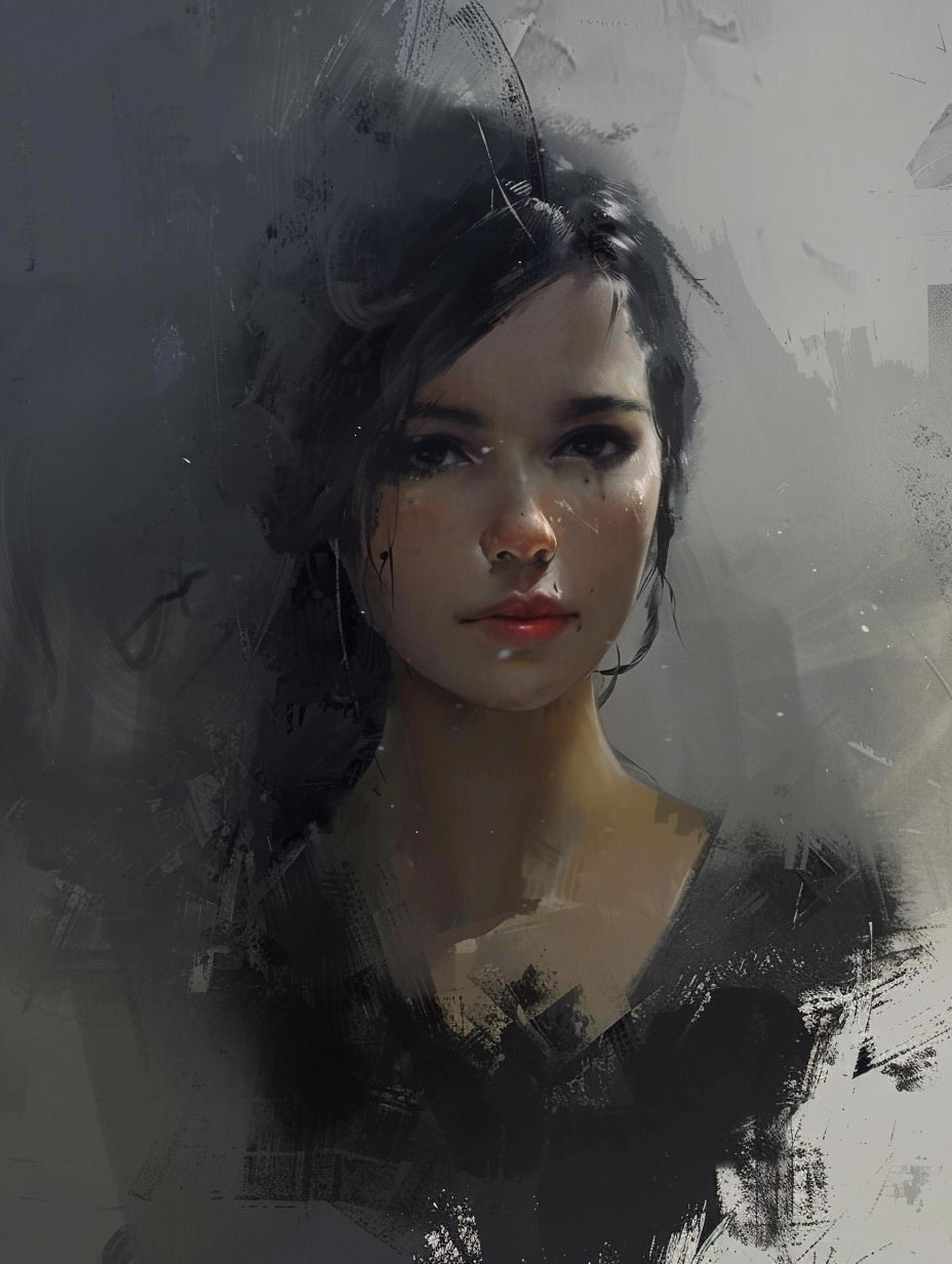 Ethereal Portraits in Digital Mist - Image 3