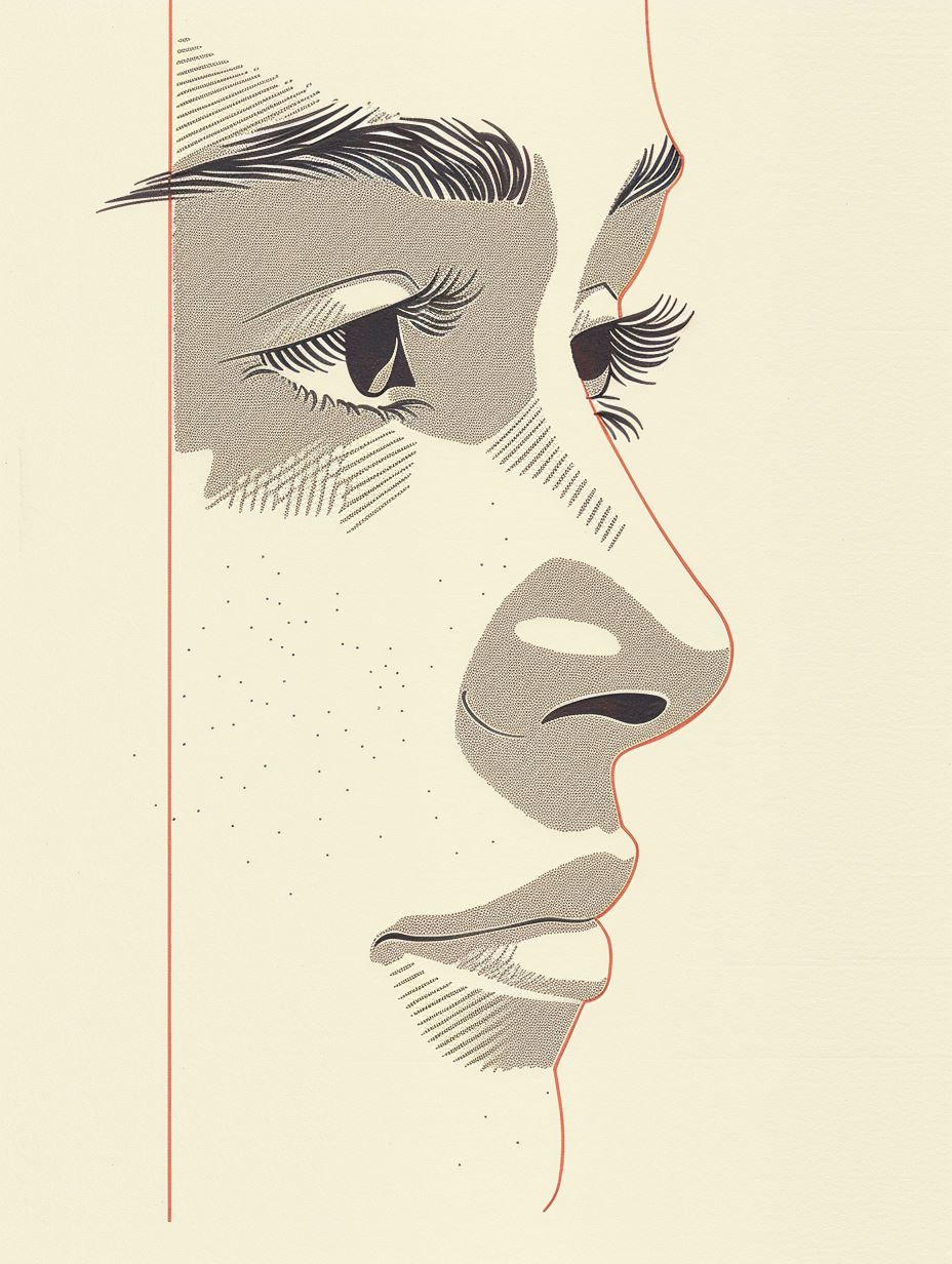 Fragmented Portraits in Linear Art - Image 4