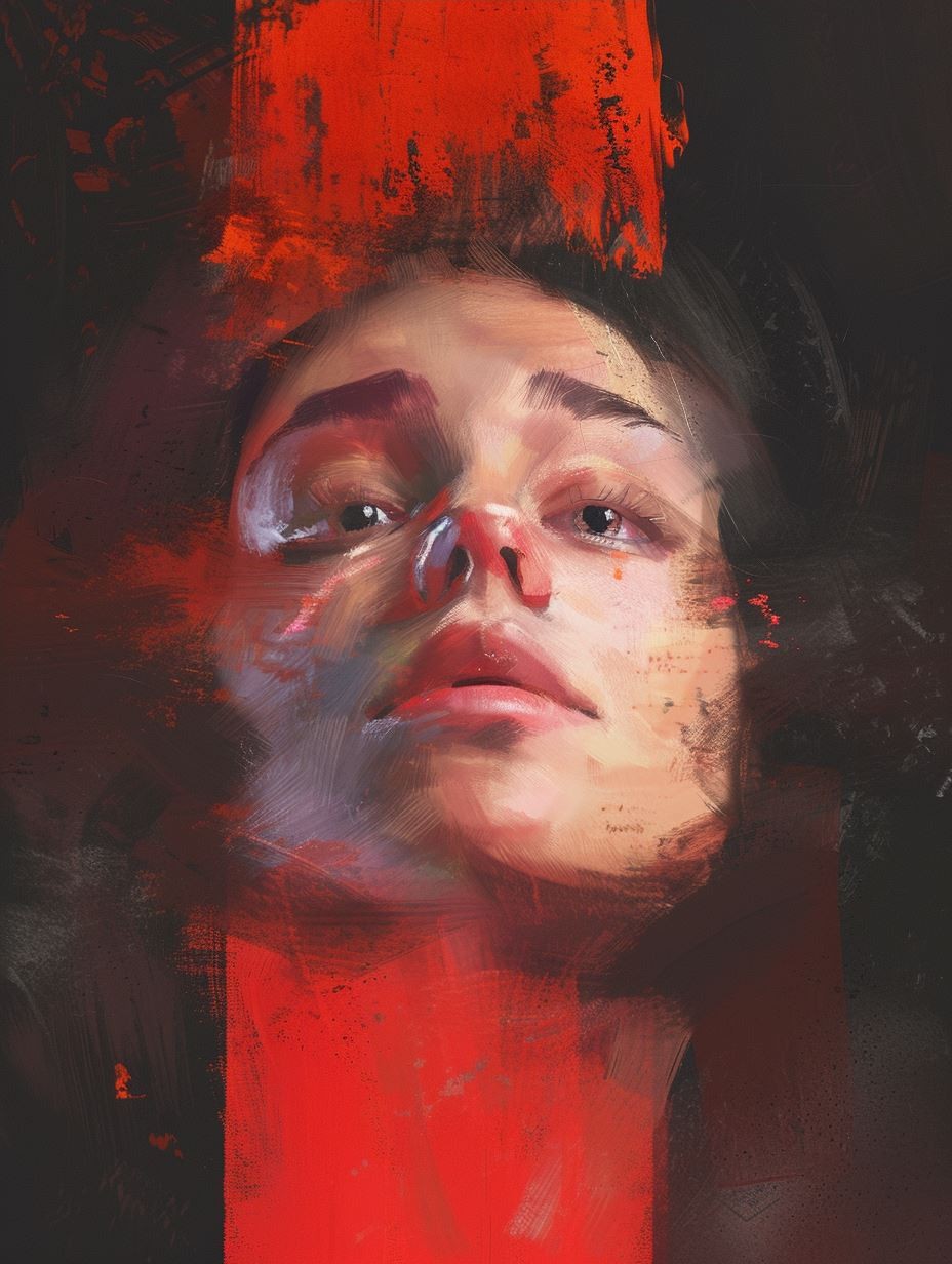 Gritty Digital Expressionist Portrait - Image 4