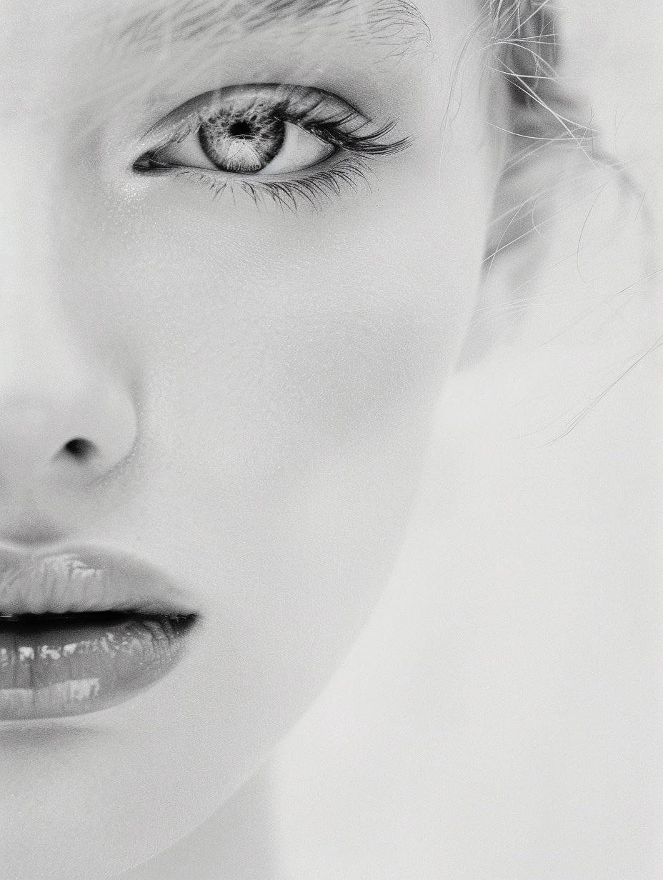 Ethereal Monochrome Beauty Portrait - Image 3