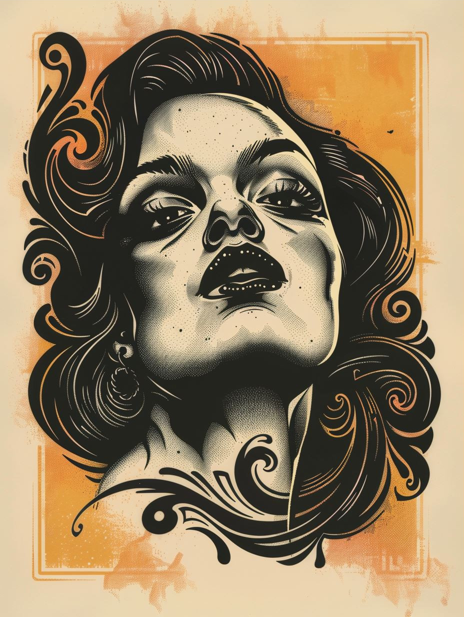 Dramatic Noir Portrait Artistry - Image 3