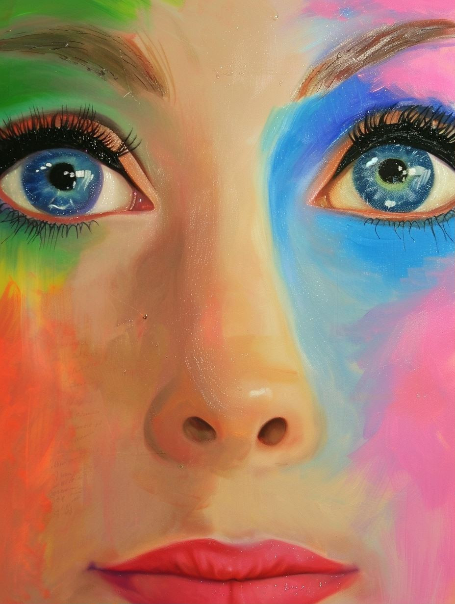 Prismatic Portrait of Vivid Emotion - Image 1